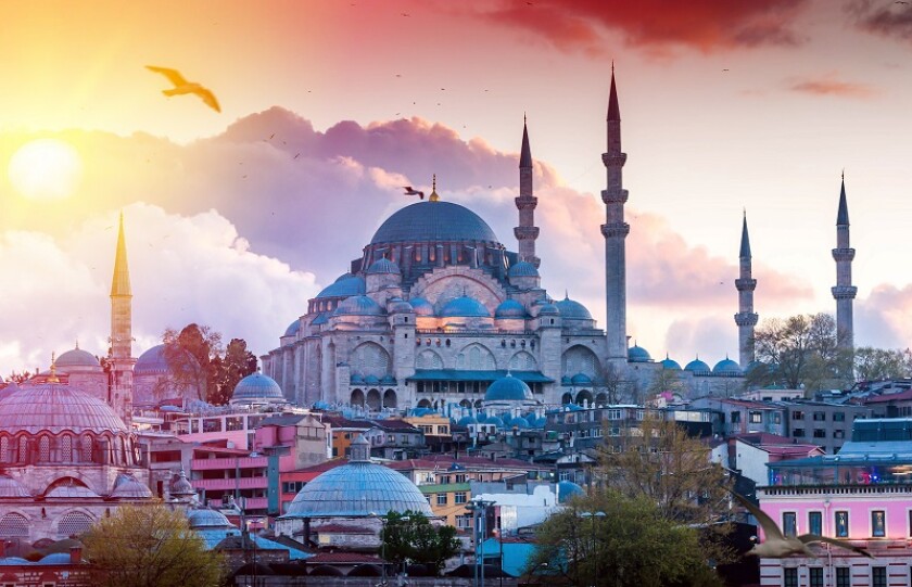 Istanbul the capital of Turkey, eastern tourist city.