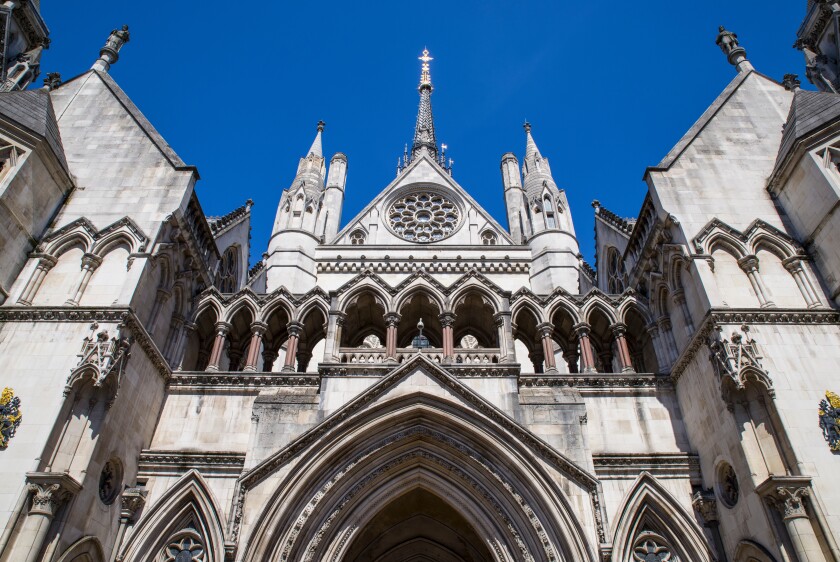 Royal Courts of Justice in London