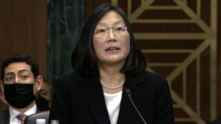 Judge Lucy Koh speaking at her nomination hearing in front of the Senate Judiciary Committee on Wednesday, October 6