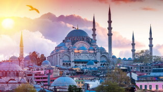 Istanbul the capital of Turkey, eastern tourist city.