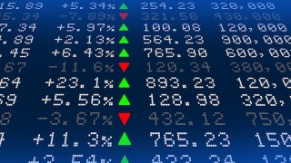 Digital Stock exchange panel