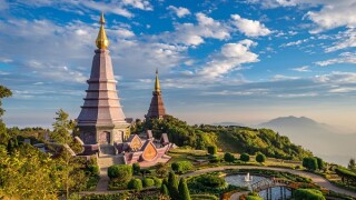 Sunset at Doi Inthanon - Chiang mai Thailand