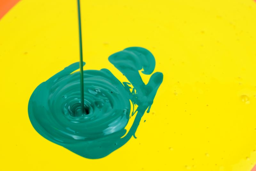 green paint