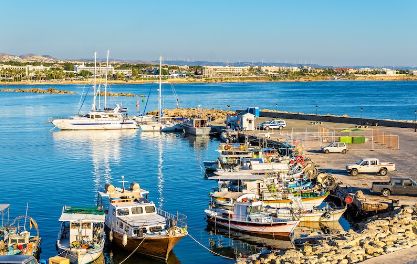 Yachts in Harbour of Paphos - Cyprus
