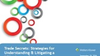 Trade Secrets webcast slide