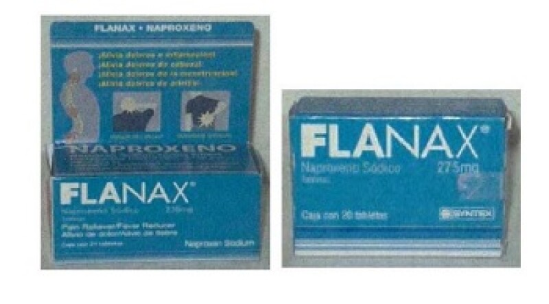 Belmora Bayer Flanax packaging