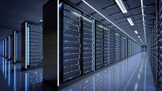 Server room data center - 3d rendering