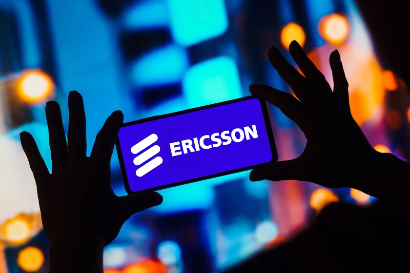 December 26, 2022, Brazil. In this photo illustration, the Telefonaktiebolaget LM Ericsson logo is displayed on a smartphone mobile screen.