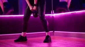 Exercising with a kettlebell