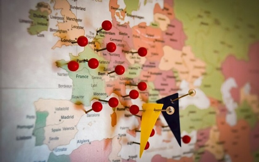 EU europe map pins 600 x 375