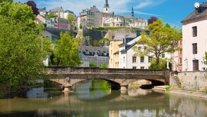 Luxembourg city at a summer day