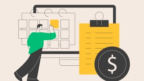 Fees and funding abstract concept vector illustration.