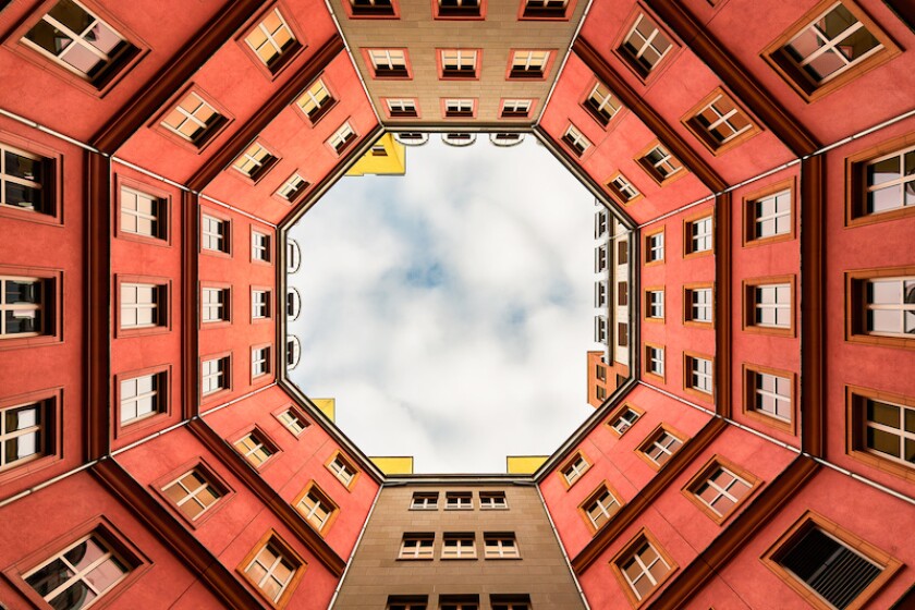 Inner Courtyard of Berlin appartment building