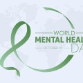 Vector illustration design concept of world mental health day observed on october 10