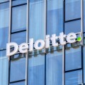 Gdansk, Poland - May 8, 2022: Logo and sign of Deloitte, multina