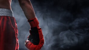 Red boxing glove