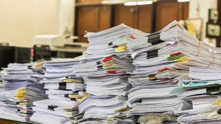 Stacks of paper